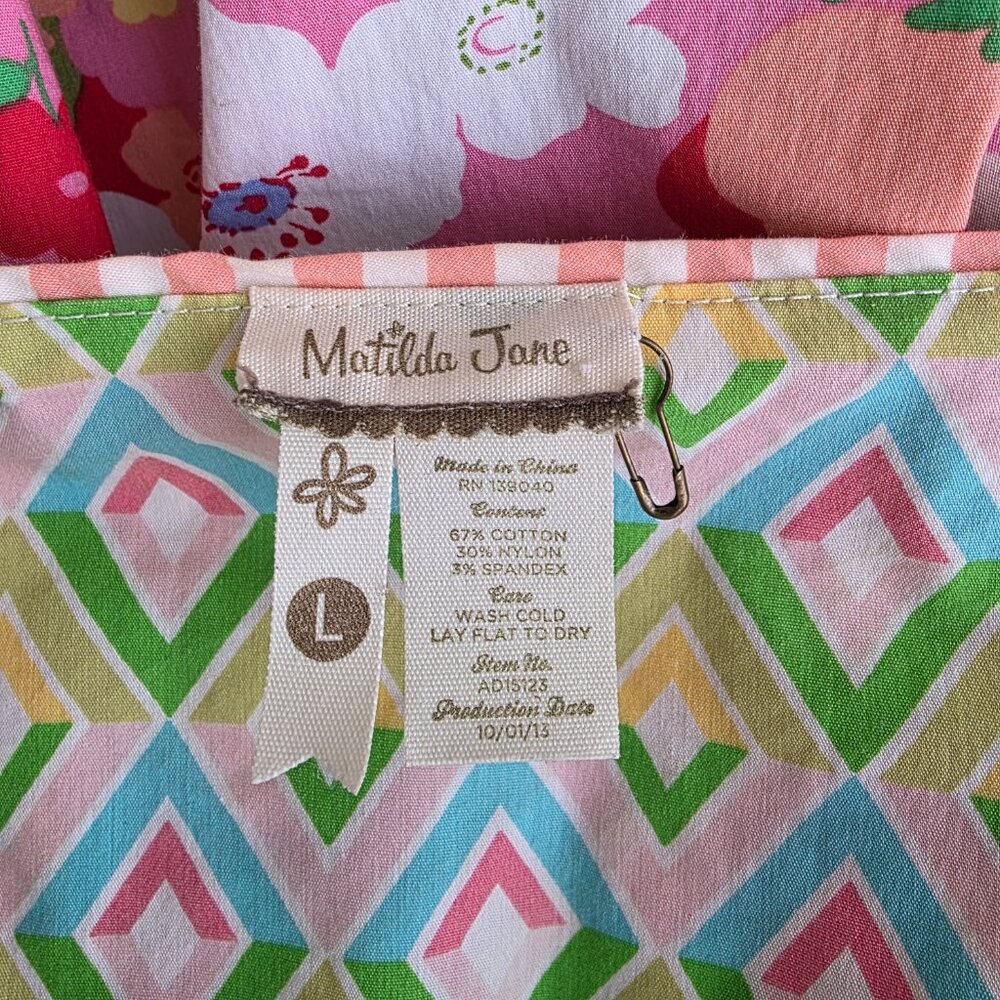 Matilda Jane Leah Wonderful Parade floral cotton blend sleeveless dress - Picture 8 of 8